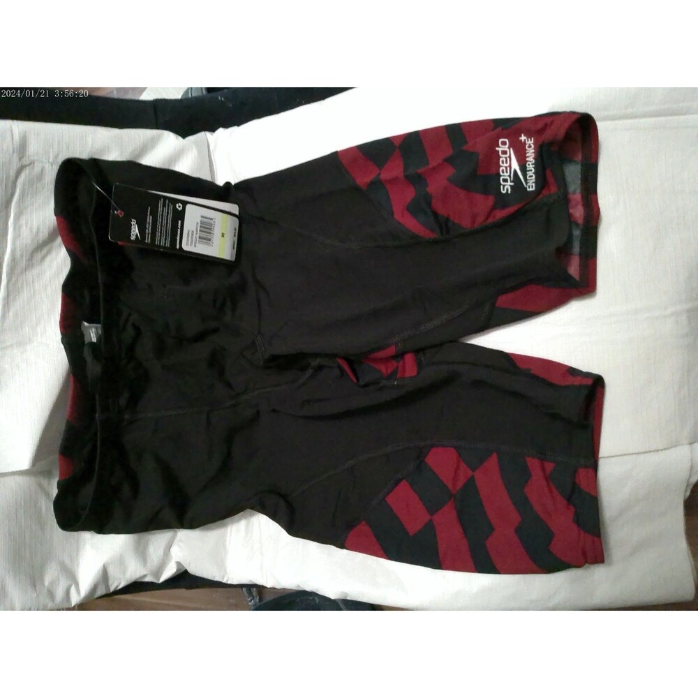 Speedo Men's Swim Jammers Size 30 Vortex Maze Jammer Speedo Maroo NIB Endurance+
